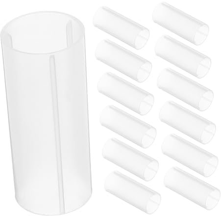 Housoutil 30pcs Sturdy Plastic Battery Holder Case Insulation Tube Battery Sleeves for Organized Storage