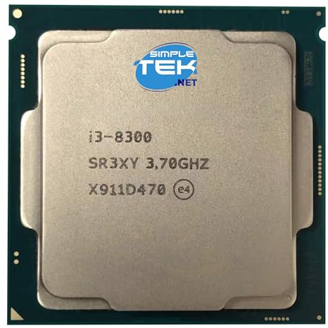 SIMPLETEK - CPU Processore i3 Quad-Core 4C/4T DDR4 SR3XY Ottava Generazione 3.70 GHz Socket LGA 1151 V2 Cache 8 MB (Ricondizionato)