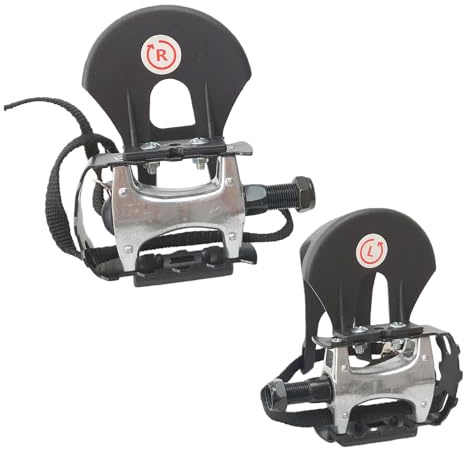 YUNGLOO Kommerzielle Heimtrainer-Pedale, 9/16 Zoll, britisches Gewinde, rutschfestes Design, leichtes Aluminium, für Indoor-Radfahren, Fitnessstudio, Fahrrad, rutschfeste Pedale