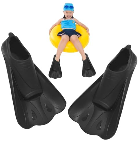 Aletas Natación Cortas - Aletas Entrenamiento Piscina | Aletas de buceo | Aletas de piscina para adultos, de silicona suave, equipo de snorkel, para hombres e