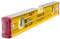 STABILA Magnet-Wasserwaage Type 96-2 M, 40 cm, extrasteifes Alu-Profil, extrastarke Seltenerd-Magnete, 1 Horizontal-/2 Vertikal-Libellen, stoßdämpfende Endkappen, Rutsch-Stopper, Made in Germany, Gelb