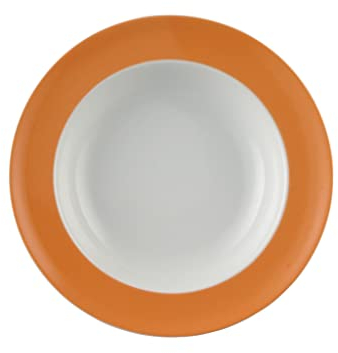 Thomas Sunny Day Piatto da Zuppa, Pasta, Porcellana, Arancione, Lavabile in Lavastoviglie, 23 cm, 10323