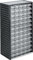 TRESTON Kleinteilemagazin 550-3, BxTxH 310x180x550 mm, Gehäuse Anthrazit, 60 Schubladen Glasklar