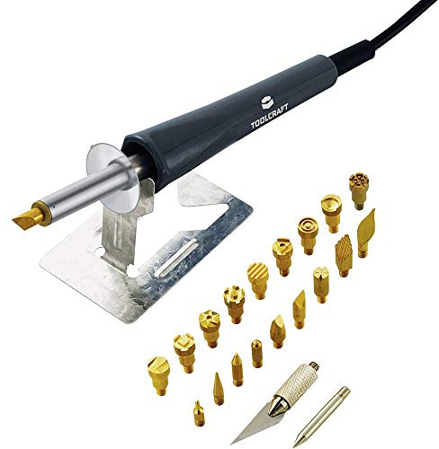 TOOLCRAFT MD-30WB Multi-Tool | Brandmalerei | Pyrographie | Lötkolben | Brandmalgerät | Klinge | Temperatur max: 580 °C | Bastelwerkzeug | Holzarbeit