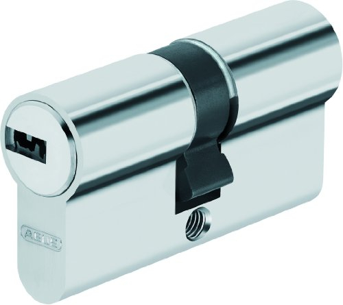 ABUS Türzylinder D6N - Schließzylinder für Wohnungstüren, vernickelt, 45x50 mm - 32216