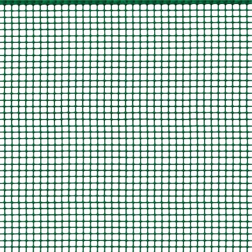 TENAX Filet en Plastique Quadra 05 Vert 1,00x5 m, Filet de Protection Multi-Usages pour Balcons, Terrasses, Portails et Clôtures