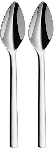 WMF 1291946042 Nuova Cromargan Grapefruit Knife and Spoon Set, Silver, 2-Piece