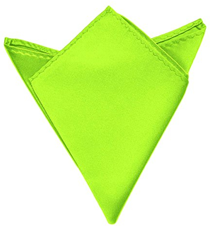 Oblique Unique Einstecktuch groß Kavalierstuch Tuch Taschentuch Polyester Business Hochzeit (Neon Grün)