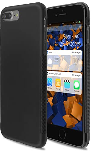 mumbi Hülle kompatibel mit iPhone 7 / 8 Handy Case Handyhülle double GRIP, schwarz