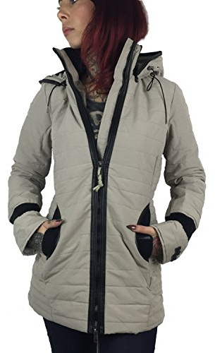 Khujo Damen Jacken Midd, Gr. Small, Grau (Dove 257)