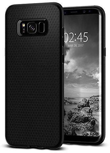 Spigen Liquid Air Hülle Kompatibel mit Samsung Galaxy S8 Plus -Schwarz - 6.2 Zoll