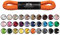 Mount Swiss Luxury Schuhbänder I Wasserabweisende und reißfeste Schnürsenkel rund ø 2-3 mm aus feiner Baumwolle/gewachst Farbe: orange, Länge: 110 cm