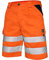 CXS Arbeitsshorts Norwich high Visible, Warnschutz Shorts Visible, Kurze Arbeitshose in Signalfarbe, Kurze Warnschutzhose mit Reflektionsstreifen, Orange, 60