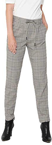 ONLY Damen Onlpoptrash Easy Colour Pant Noos Hose, Black/Dark Grey, S EU