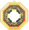 Pssopp Bagua Spiegel, traditioneller chinesischer Feng Shui Spiegel Konvexer Konkavspiegel Exorzismus Amulett Magischer Spiegelschutz Lucky Craft Art Taoism Dekoration (13,5 cm konvex)