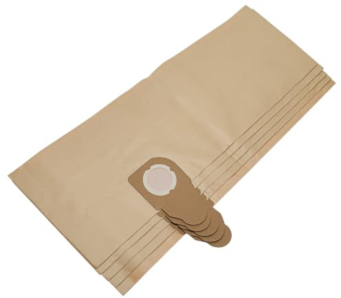 vhbw 5x Staubbeutel kompatibel mit Nilfisk/Alto/Wap Aero 840 | 700, 800A, 600A, 640, 840 A Staubsauger - 70,6cm x 24cm Sandfarben