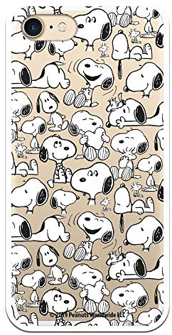 THE HOUSE OF CARCASES Hülle für iPhone 7iPhone 8iPhone SE 2020 Offizielle Snoopy-Snoopy-Silhouetten zum Schutz Ihres Mobiltelefons. Flexible Silikon-Apple-Hülle mit offizieller Peanuts-Lizenz.