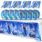 Qemsele Partygeschirr kindergeburtstag Set für Kinder, 1 Tischdecke Plastik + 20 Hochwertige Pappteller und 20 Servietten Party Set Partydekoration für den Kindergeburstag Thema Karneval (Frozen)