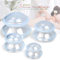 Set di coppettazione professionale in 4 misure, per studi e uso domestico, in silicone, con ventosa più forte, adatto per massaggi miofasciali, muscoli, nervi, dolori articolari