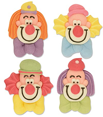 Günthart 60 Zucker Clownköpfe, klein, flach, sortiert