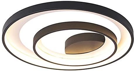Modernes dreischichtiges Bordüren-Design für Unterputz-Deckenleuchten LED Dreifarbiges Dimmen und einstellbare Deckenleuchte Weiße Acryl Lampenschirm Deckenbeleuchtung Zur Aufbewahrung von Schlafzimm