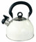 DWD ® Whistling Stainless Steel 2.5 Litre Travelling Kettle I Folding Handle I Flip & Pour Spout Cap I Camping Fishing Caravan Holiday Home I Retro Classic Lightweight (Classic Cream)