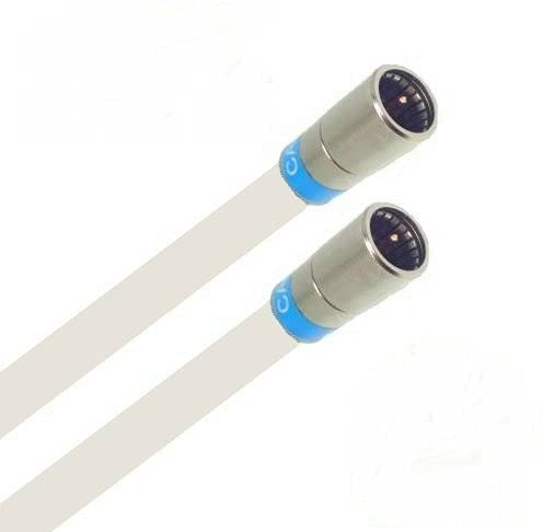 AC-Sat-Corner Fritz!Box Cable Vodafone Kabelanschluss Anschlusskabel 7mm High Premium Quality 4K 8K HD Cabelcon Schnellstecker 4 Meter