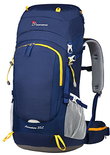 MOUNTAINTOP 50L Trekkingrucksack Wanderrucksack Herren Damen für Reisen Outdoor Klettern Camping mit Regenhülle