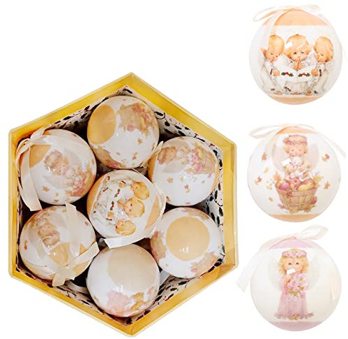 14 Stück 7,5 cm Weihnachtsbaumkugel-Anhänger Ornamente hängende Kugeldekorationen Zuhause Urlaub Neujahr Dekor Geschenk - 14 Stück B8-24, Russische Föderation, 7,5 cm