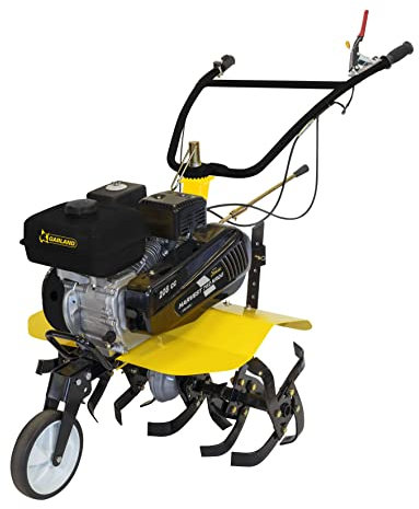 GARLAND Harvest 762NRQG-V20 - Motoazada de Gasolina - Motor 4 T de 208 CC, 5,36 CVy 60 kg. 6 Grupos de Fresa de 37 cm con Ancho de Trabajo 73 cm. 2 velocidades adelante y una atrás.