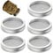 5 Pack 316 Stainless Steel One-Piece Mesh Strainer Lids for 3.38 Inch Wide Mouth Mason Jar, NO RUST, Bean Sprout Sieve Lids
