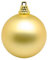 Deco Woerner Matte, goldene Weihnachtskugeln aus Plastik, 15 cm Ø - 3 Stück