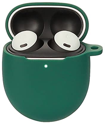 GIOPUEY Hülle Kompatibel mit Google Pixel Buds Pro/Buds Pro 2, Silikon Stoßfeste Schutzhülle, Ultradünn Case Cover, Kein Geruch, Hülle Silikon - Armee grün