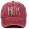COSFAN DAD MOM gestickte Baseballkappe Einstellbare Baumwolle Baseballmütze Klassische Vintage Sonnenkappe Outdoor Running Freizeit für Männer Frauen (Stil-4)