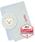 Steiff Babydecke mit Namen personalisiert/Bestickt, Individuelle Kuscheldecke/Krabbeldecke, Personalisierte Baby Decke mit Name als Geschenk zur Geburt, Geburtstag & Taufe (Blau gestreift, Nicky)