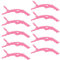 ZEVONDA Krokodil Clips Haarspangen - Professionelle Krokodil Haarschnitt Clips Styling Haarspangen Klemme mit rutschfestem Griff und breiten Zähnen, Rosa(10PCS)