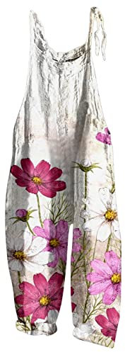 Tuta Intera Estiva Donna Elegante, Firmata Jogger Hip Hop Casual da Donna Primavera Estate Folar Salopette a Vita Alta Pantaloni a Gamba Dritta da Ufficio Tute Taglie Forti