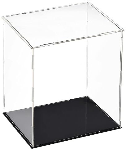 Top-Vigor Acryl Klare Vitrine –25 x 20 x 30cm Staubdichte Schutz Aufbewahrungsbox Zum Zusammenbauen – Präsentationswürfel Für Figuren Spielzeug Sammlerstücke Hausaufbewahrung