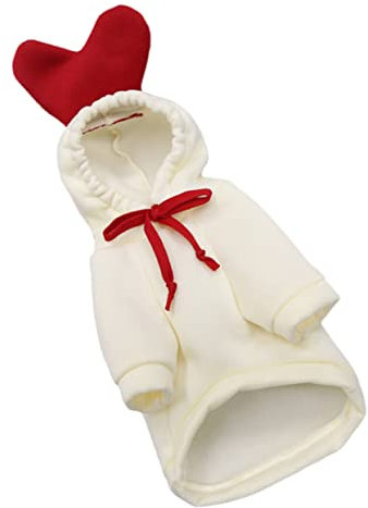 Warmhm 1stk Obst in Kleidung Pullover Decke Hoodie Verkleide Dich Für Hunde Hundegeschirre Haustier Verkleiden Wintermantel Für Jungen Hund Kürbis Kostüm Herzförmig Fleecestoff Der Hund