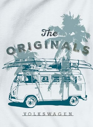 Große VW Volkswagen Fleece-Decke Bulli T1 Originals Retro Blau 130 x 170 cm Camper-Van California Bus Auto Car Camping Decke Kuscheldecke Tagesdecke Wohndecke Tagesdecke Schmusedecke Flauschdecke