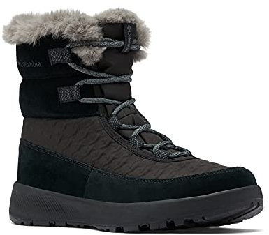 Columbia Slopeside Peak Luxe, Stivali da neve Donna, Black/Graphite 2024 , 42 EU