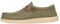 HEYDUDE Wally Waxed Canvas - Zapatos Estilo Mocasín para Hombre, Olive, 43