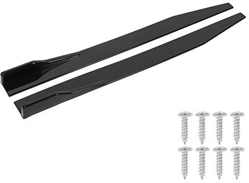Spoiler Laterale per Auto da 2 Pezzi, Splitter a Bilanciere Laterale per Auto da 120 Cm/47,2 Pollici Splitter per Gonna Laterale per Auto Universale Winglet Wing Canard Diffusore