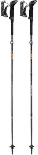 LEKI Makalu FX.One Carbon Wanderstöcke, Black-naturalcarbon-orange, 120CM