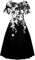 Robe Femme Chic Et Elegant, Robe Longue Sexy De Plage Femme Ete Short Intégré Robes Mariage Robe Longue Manche Courte Femme Enceinte Moulante De Soiree Chic Et Glamour Ete Pas (1-Noir,XL)