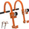 Heavy Duty Leiter Dachhaken 2er-Pack Dachleiterhaken mit Rad, belastbar bis 220kg - Ideal für Arbeiten am Dach Leiterhaken Dach