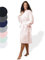SIEGENTHAL® Damen Bademantel Waffelpique 100% Baumwolle mit Schalkragen Leicht Morgenmantel - Rosé L - XL