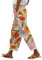 Leichte gerade Hose für Damen, Sommer, elastischer Bund, günstig, Pyjamahose, 7/8, Blumendruck, schick, mit Kordelzug, Hose, Sommer, Arbeit, lässig, leicht, Retro, gerade Hose, Ag., 5X-Large