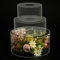 3 alzate per torte in acrilico con luci a LED, trasparenti, riempibili, impilabili, rotonde, decorative, per matrimoni, compleanni, feste, 15 cm, 20 cm, 25 cm