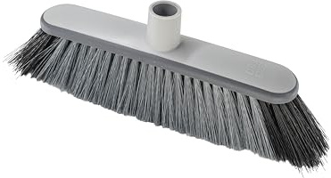 Eco Ego Kehrbesen Mit Langem Stiel Besen Mit Kombination Von Harten Und Weichen Borsten Zimmerbesen Haushaltsbesen Hygienisch Ergonomisch Mit Gummirand Grau U-Collect